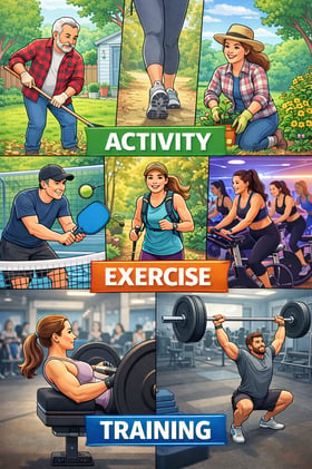 Activity alone, will not improve your fitness