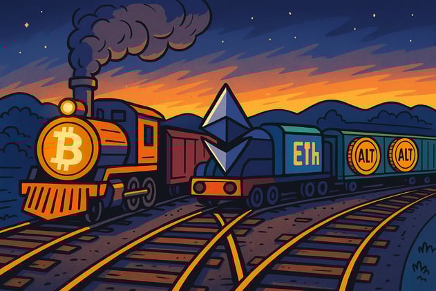 The Money Train Switches Tracks: Bitcoin ➜ Ethereum ➜ Everything Else