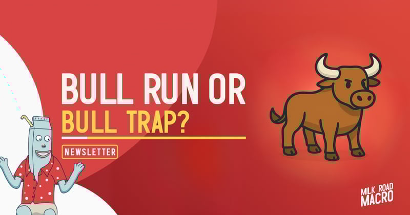 🥛 Bull run or bull trap? 🐂 