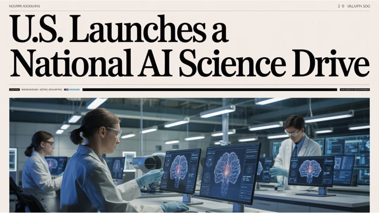 U.S. Launches a National AI Science Drive and 4 Other Game-Shifting Moves This Week