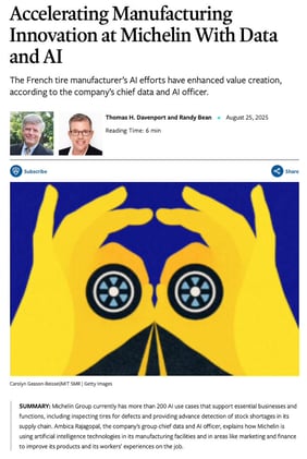 Michelin’s story is not just about AI—it’s about strategic foresight, cultural transformation, and disciplined execution.