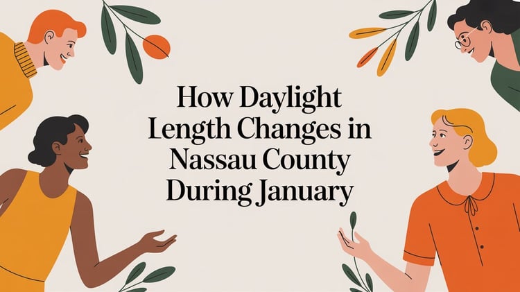How Daylight Length Changes in Nassau County, NY During January