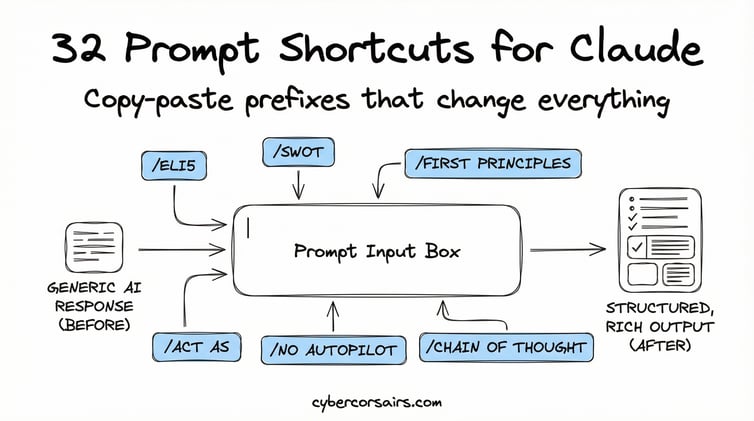 32 Claude Prompt Shortcuts 