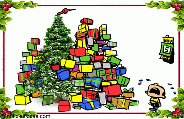 La acusan de malcriar a sus hijos con una montaña de regalos de Navidad
