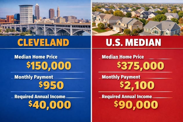🏘️ Cleveland Rents Drop 8% — What It Means for 2026