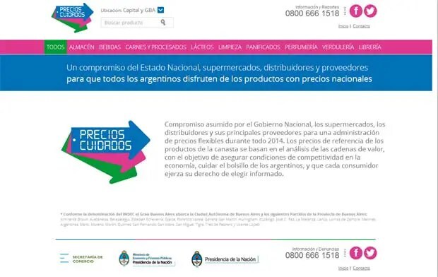 El acuerdo de precios en la web