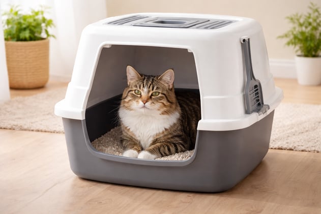 Why Does My Cat Sit in the Litter Box? 