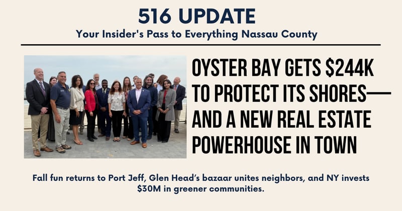 š Oyster Bay Gets $244K to Protect Its Shoresāand a New Real Estate Powerhouse in Town