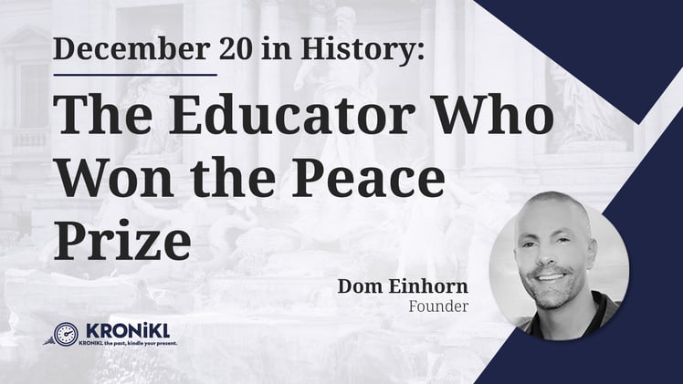 The Educator Who Won the Peace Prize