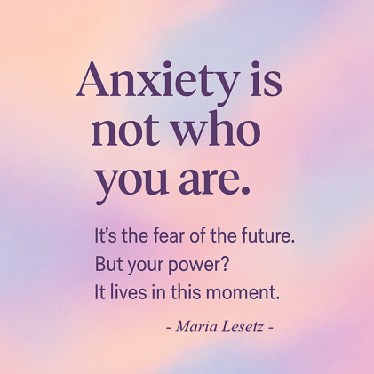 Maria Mojo Mondays: Anxiety isn't the enemy - it's a Messenger
