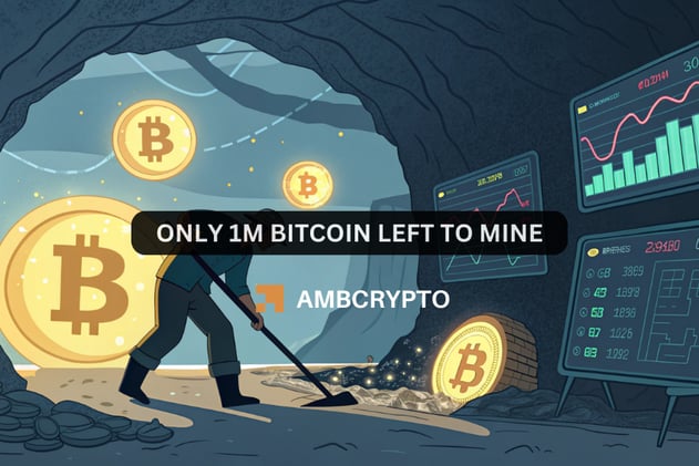 Only 1M Bitcoin left to mine