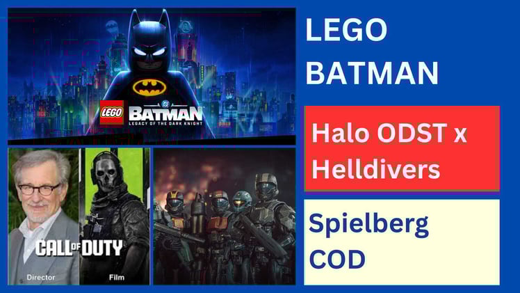 🗝️Bosskey Newsletter 48 - LEGO Batman, Halo ODST in Helldivers 2, Call of Duty pass Spielberg