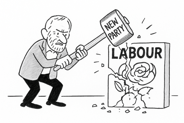 The left is splintering