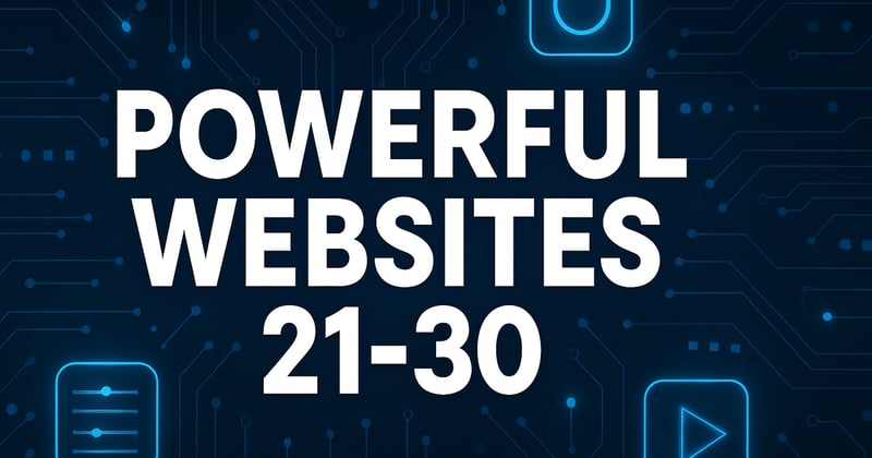 Matty McTech - (Powerful Websites 21-30) 