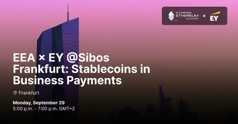 Invitation: EEA × EY Hosting You at Sibos Frankfurt