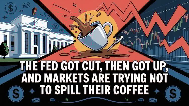 The Fed Got Cut, Then Got Cut Up, and Markets Are Trying Not to Spill Their Coffee