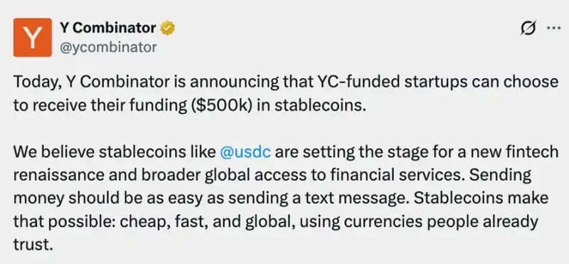SS #92 - YC Settles First All-Stablecoin Deal in USDC