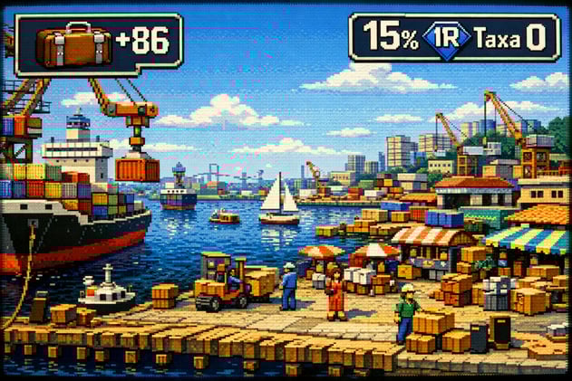 Maior porto de livre comércio do mundo abre suas portas