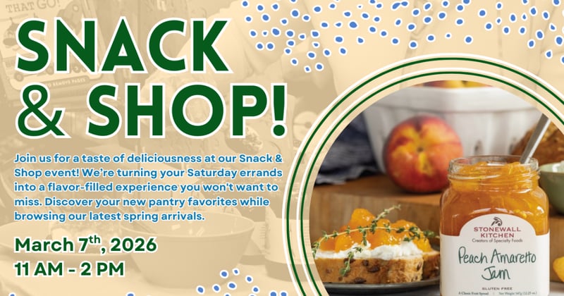 Come for Samples, Stay to Shop.