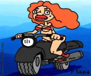 Oferta a su mujer y a su moto por internet