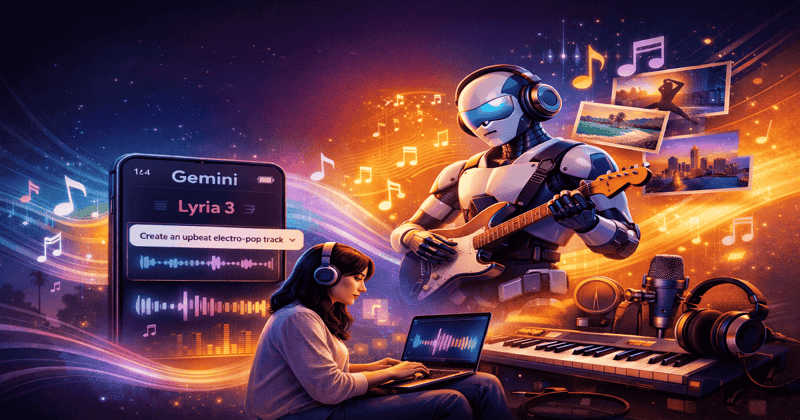 Gemini agora compõe músicas com Lyria 3