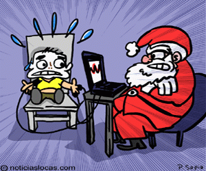 Papa Noel somete a chicos a detector de mentiras