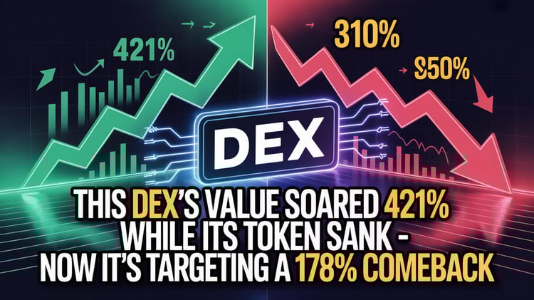 This DEX's Value Soared 421% While Its Token Sank - Now It's Targeting a 178% Comeback