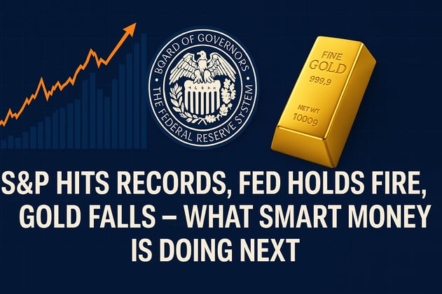 S&P Hits Records, Fed Holds Fire, Gold Falls – What Smart Money Is Doing Next