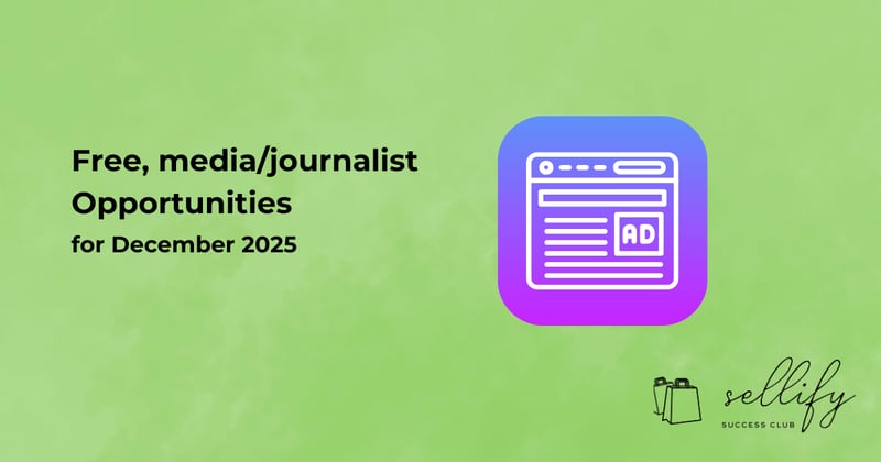 December journalist/media opportunities    