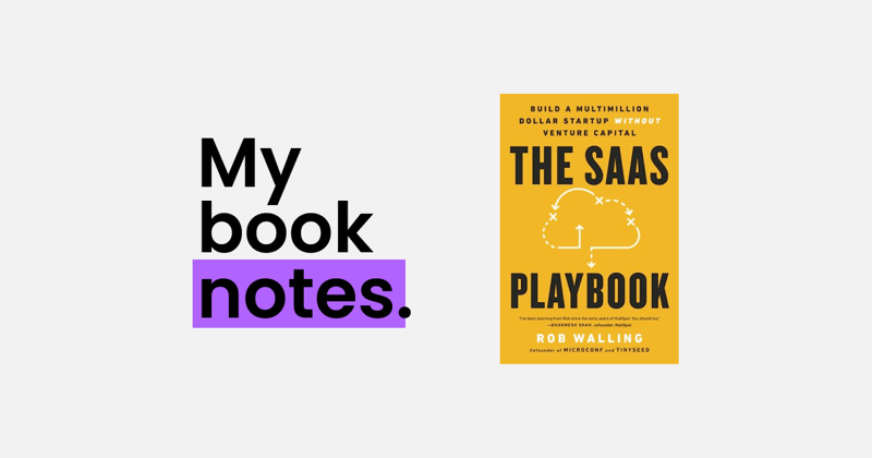 The Saas Playbook