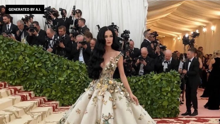 Katy Perry's AI Met Gala Mischief