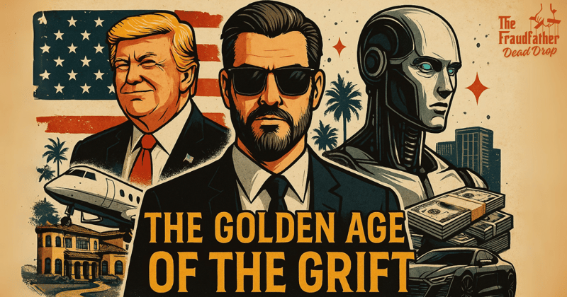 🎩 Smoke, Mirrors & Immunity: Dispatches from the Golden Age of the Grift🎩