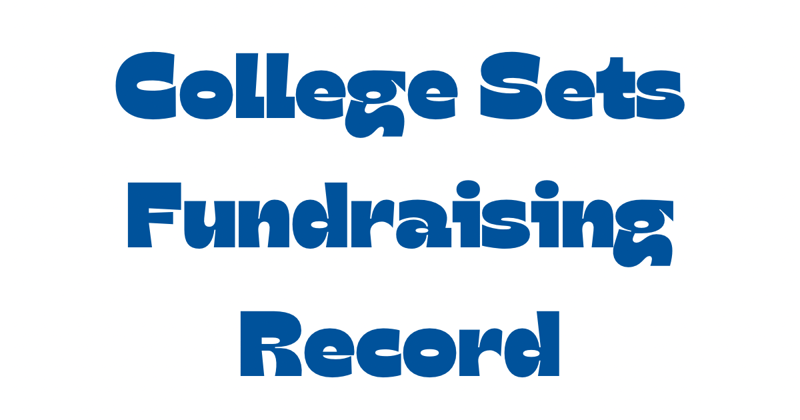 College sets fundraising record