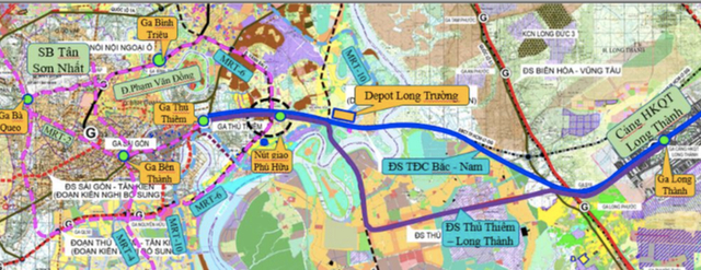 Airport rail links to Long Thanh International Airport