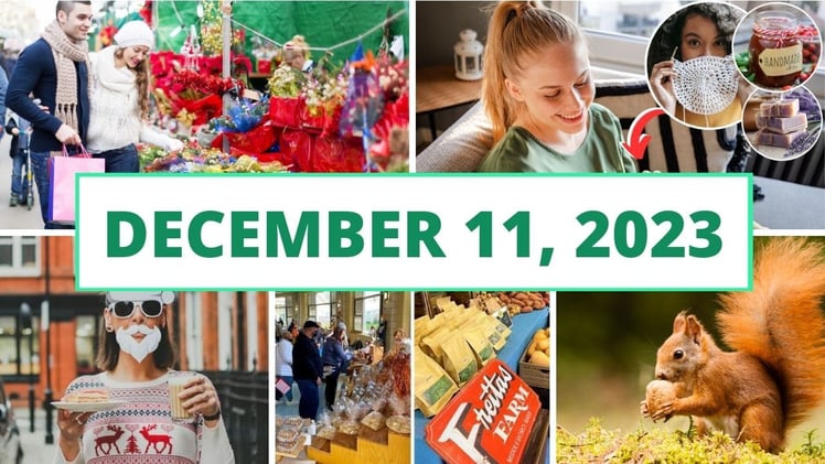 A holiday farmers market, virtual craft fair & more!