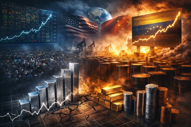 Venezuela's Market Up 100% Since Maduro Capture as Chinese Foothold In Latin America Was Severed, Dow To Gold Ratio Suggesting Severe Stress In Markets Are Just Beginning, Silver Volatility To Continue As It Goes Higher, Global Battle for Control Over Commodities' Is Heating Up