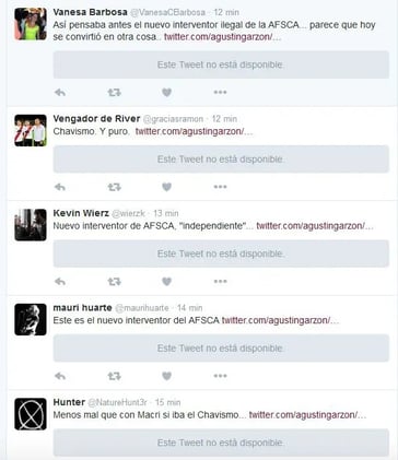 Los tuits borrados por Agustín Garzón, el nuevo interventor en AFSCA