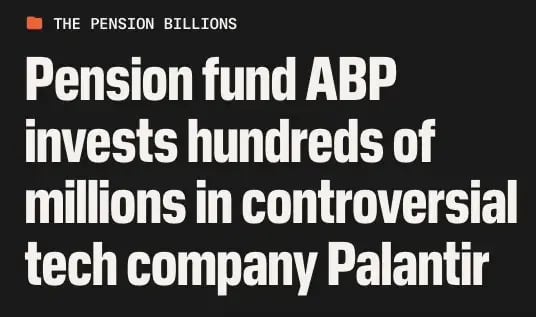 ABP’s Palantir position—whether you see it as prudent exposure to a booming defense-tech contractor or as morally compromised capital—crystallizes the same global dilemma: