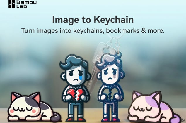 Bambu Lab’s Maker World beta test for keychain generator