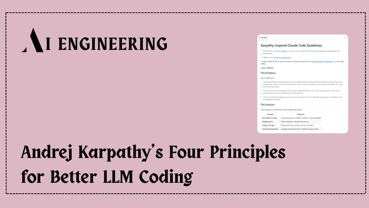 Andrej Karpathy's Four Principles for Better LLM Coding