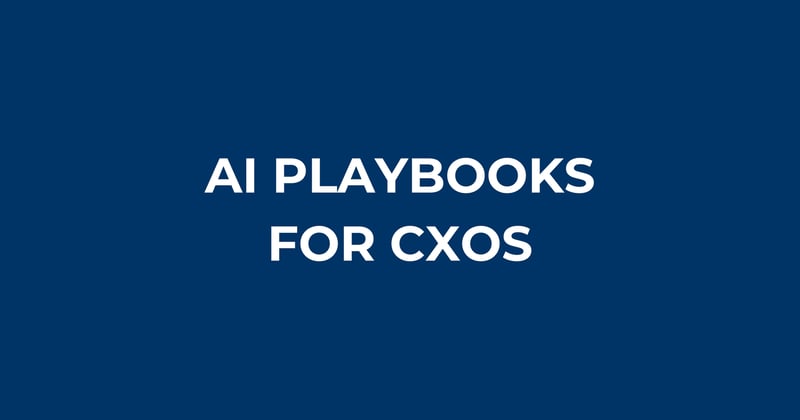AI playbooks for CXOs