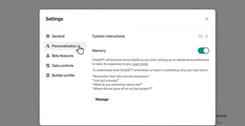 شات جي بي تي أصبح يتذكر