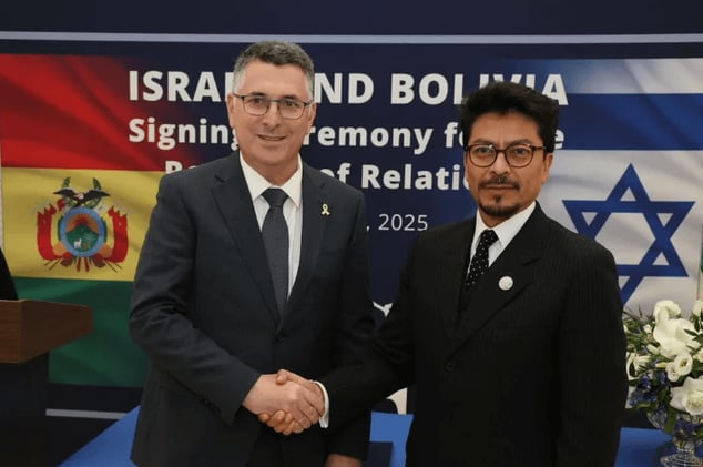 Israel, Bolivia Restore Diplomatic Ties After 15-Year Rift