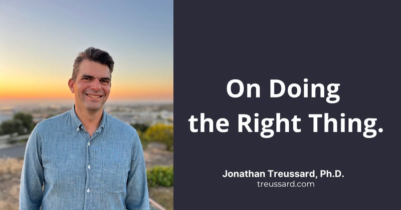 On Doing the Right Thing