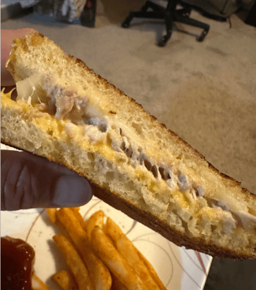 Buck's Garlic Bread Tuna Melts