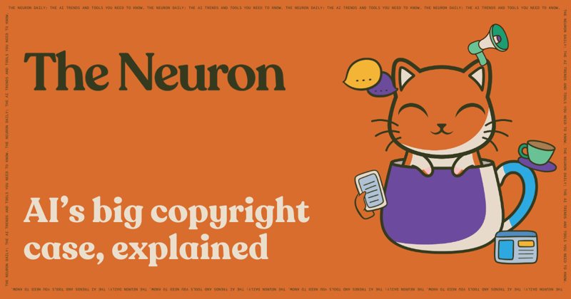 😺 Training AI is legal now? 