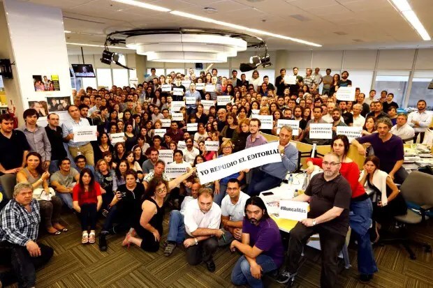 Los periodistas de La Nación repudiaron el polémico editorial