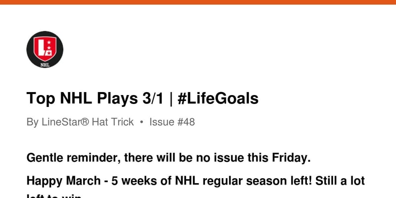 Top NHL Plays 3/1 |  #LifeGoals 🥅
