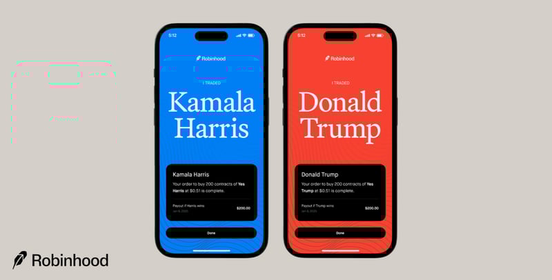 😅 Robinhood users can bet on the election