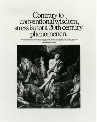 2-APR-2026 | Tom McElligott's "Stress is not a 20th century phenomenon" Church Ad